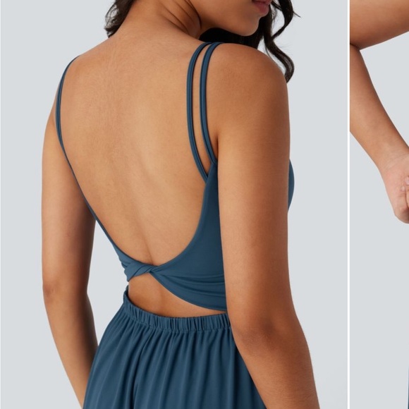 NWT Halara SoftlyZero Airy Double Straps Cool Touch Jumpsuit-Easy Peezy Edition - Picture 3 of 13